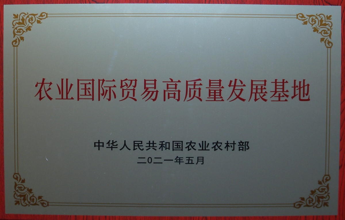 農業國際貿易高質量發展基地 